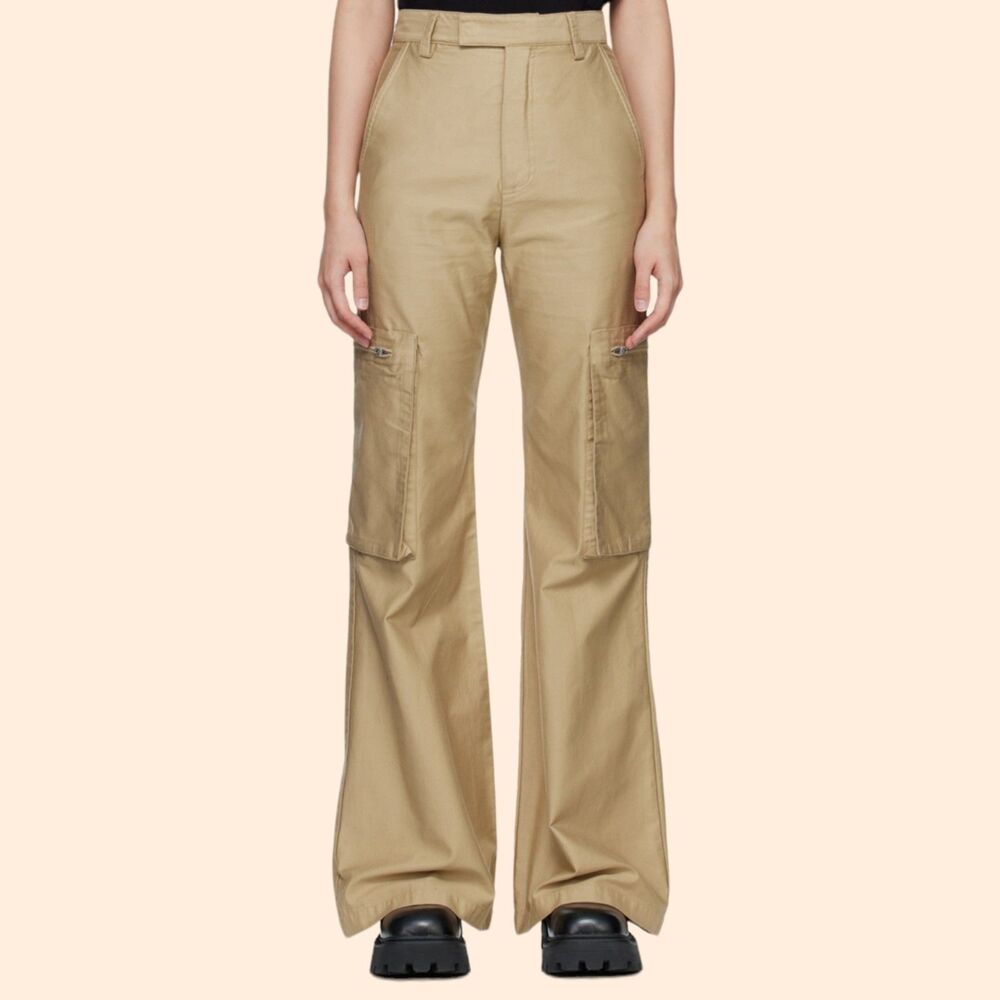 AMIRI Khaki Wide Cargo Pants